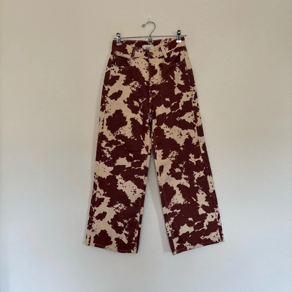 BDG Urban Outfitters Size 26 High & Wide Jean Cow Print - Picture 3 of 8